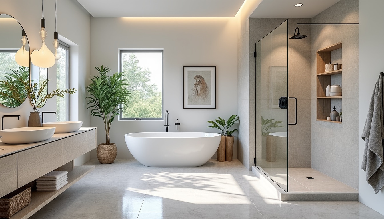 découvrez des idées inspirantes pour aménager une salle de bain moderne et fonctionnelle. alliez esthétisme et praticité grâce à notre sélection de conseils en décoration, d'astuces d'optimisation des espaces et de choix de matériaux. transformez votre salle de bain en un lieu de détente et de bien-être.
