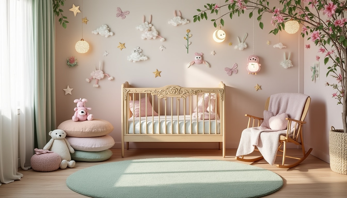découvrez une chambre de bébé fille magique, conçue pour nourrir les rêves et éveiller les émotions. un espace doux et accueillant où chaque détail rappelle la beauté de l'enfance et stimule l'imagination.