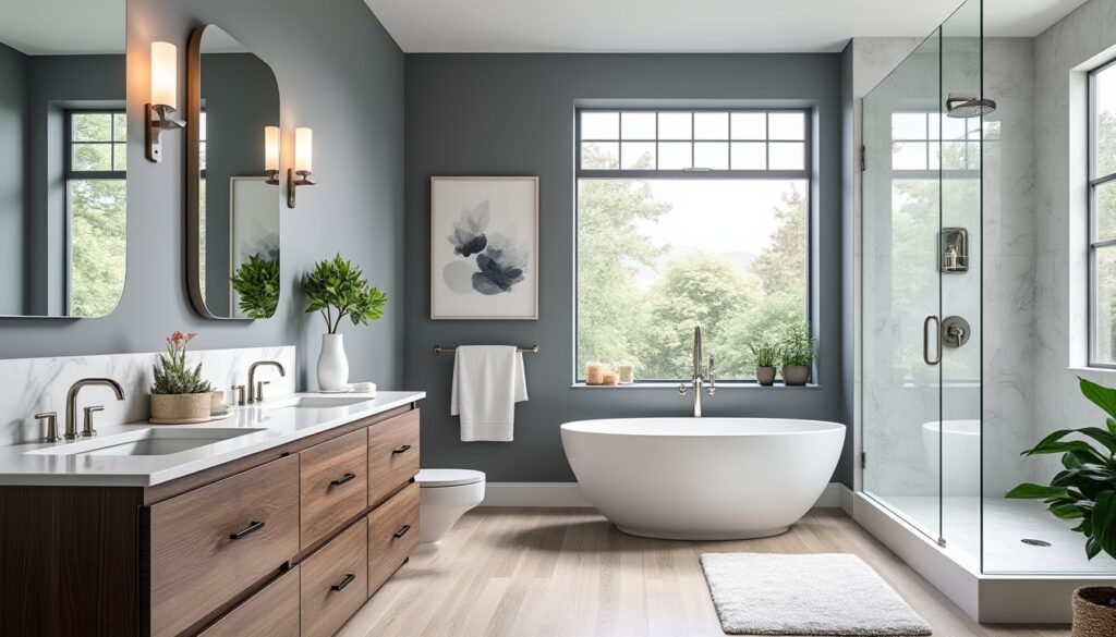 découvrez des idées inspirantes pour transformer votre salle de bain en un espace moderne et élégant. explorez les dernières tendances en matière de décoration, de couleurs, d'aménagement et d'accessoires pour créer un lieu à la fois fonctionnel et esthétique.