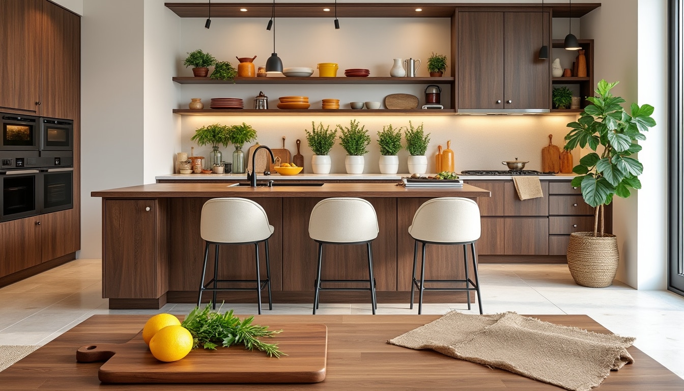 découvrez nos conseils pratiques pour aménager une décoration harmonieuse dans votre cuisine ouverte. inspirez-vous d'idées créatives et chaleureuses pour intégrer le bois, créer une ambiance conviviale et rendre votre espace culinaire à la fois esthétique et fonctionnel.