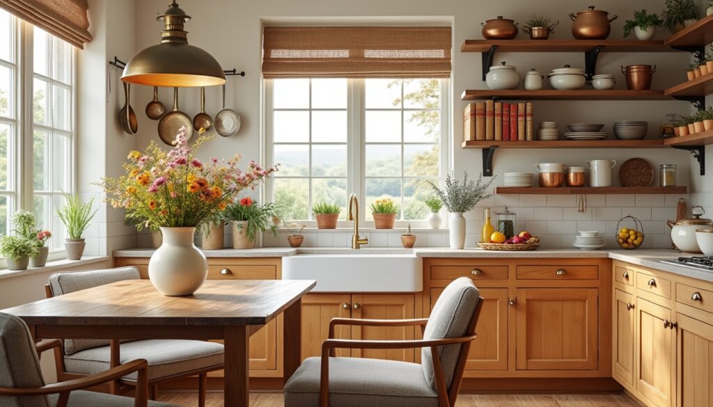 découvrez comment transformer votre cuisine en un espace campagne chic alliant simplicité et élégance. inspirez-vous de nos conseils pour une décoration harmonieuse, mêlant matériaux naturels et touches raffinées.