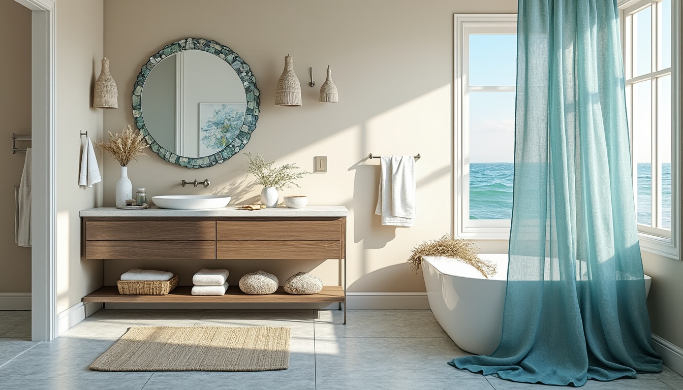 découvrez des idées de décoration inspirées par le thème du bord de mer pour transformer vos toilettes en un espace frais et apaisant. plages, coquillages et nuances océaniques s'invitent chez vous pour une ambiance maritime réussie.