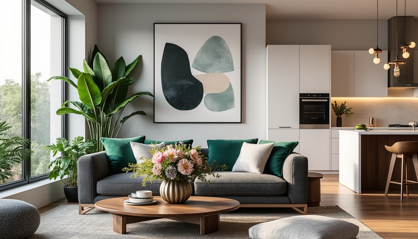 découvrez nos idées déco inspirantes pour transformer votre salon et harmoniser l'espace avec une cuisine ouverte, créant ainsi une atmosphère conviviale et stylée.