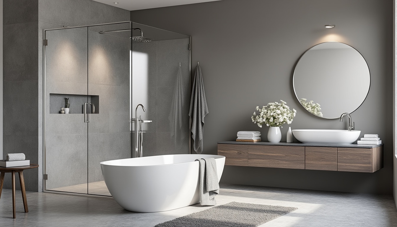 découvrez nos conseils et idées pour transformer votre salle de bain grise en un espace élégant et moderne. inspirez-vous de nos astuces de décoration pour allier praticité et esthétisme, tout en créant une ambiance zen et raffinée.