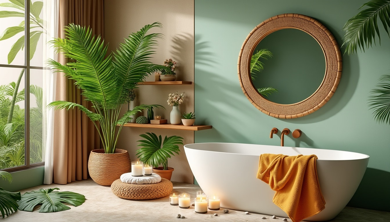 découvrez les secrets d'une décoration de salle de bain tropicale réussie ! inspirez-vous de notre guide complet pour créer un espace apaisant et vibrant, mêlant couleurs exotiques, matériaux naturels et accessoires inspirés des tropiques. transformez votre salle de bain en un véritable havre de paix avec des conseils pratiques et des astuces déco.