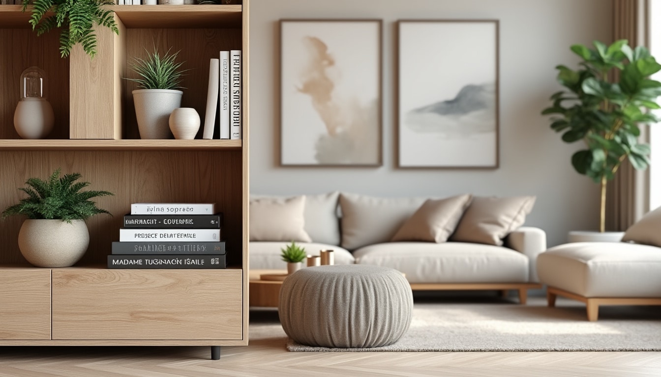 découvrez nos conseils pratiques pour aménager une étagère dans votre salon alliant style chic et fonctionnalité. transformez votre espace de vie en un lieu élégant et organisé grâce à des astuces de décoration et d'agencement adaptées à tous les goûts.