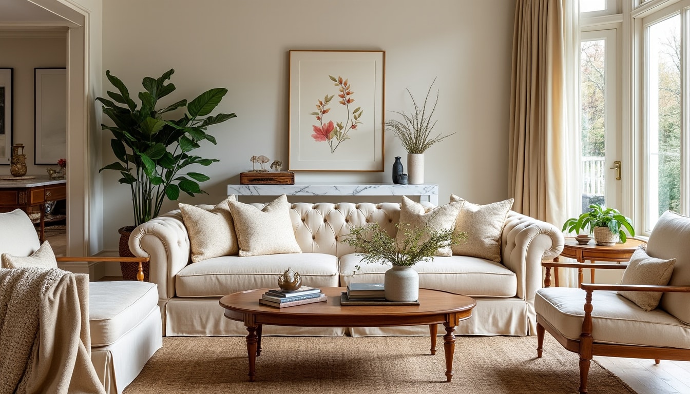 découvrez nos astuces et conseils pour réaliser une décoration de salon anglaise élégante en 2025. inspirez-vous des tendances actuelles et apprenez à marier sophistication et confort pour créer un espace accueillant et stylé.