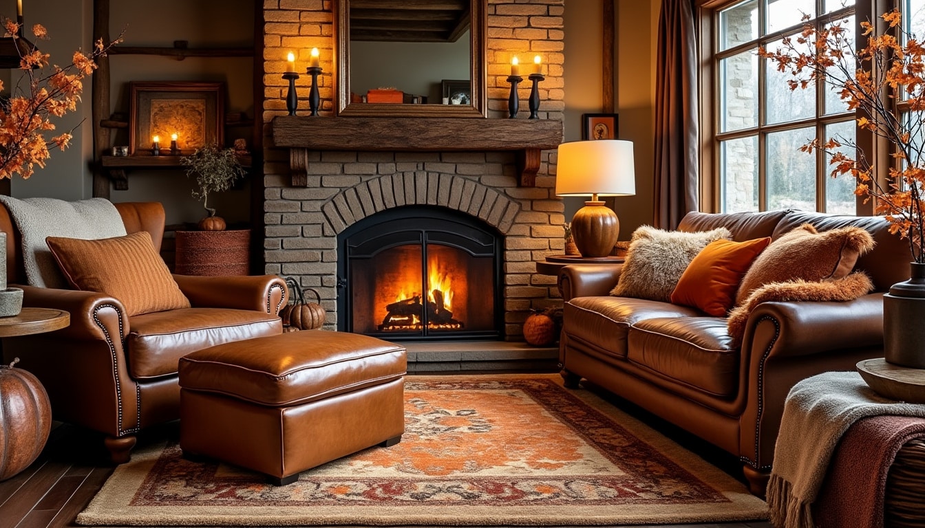 découvrez des idées créatives pour embellir votre salon avec les teintes chaleureuses de l'automne. transformez votre espace en un havre de confort grâce à des décors inspirés des couleurs automnales.