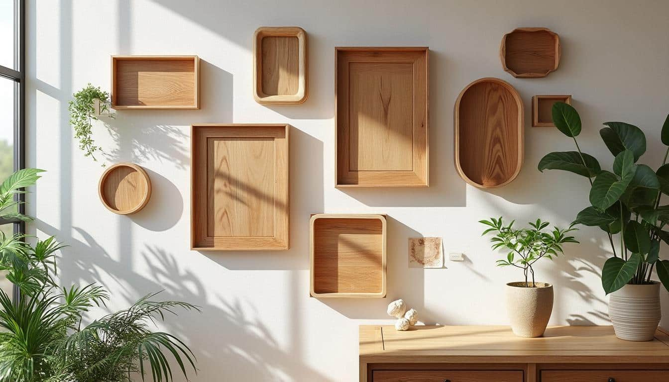 Illustration: Explorer les différentes formes et essences de cadres en bois brut pour sublimer vos murs