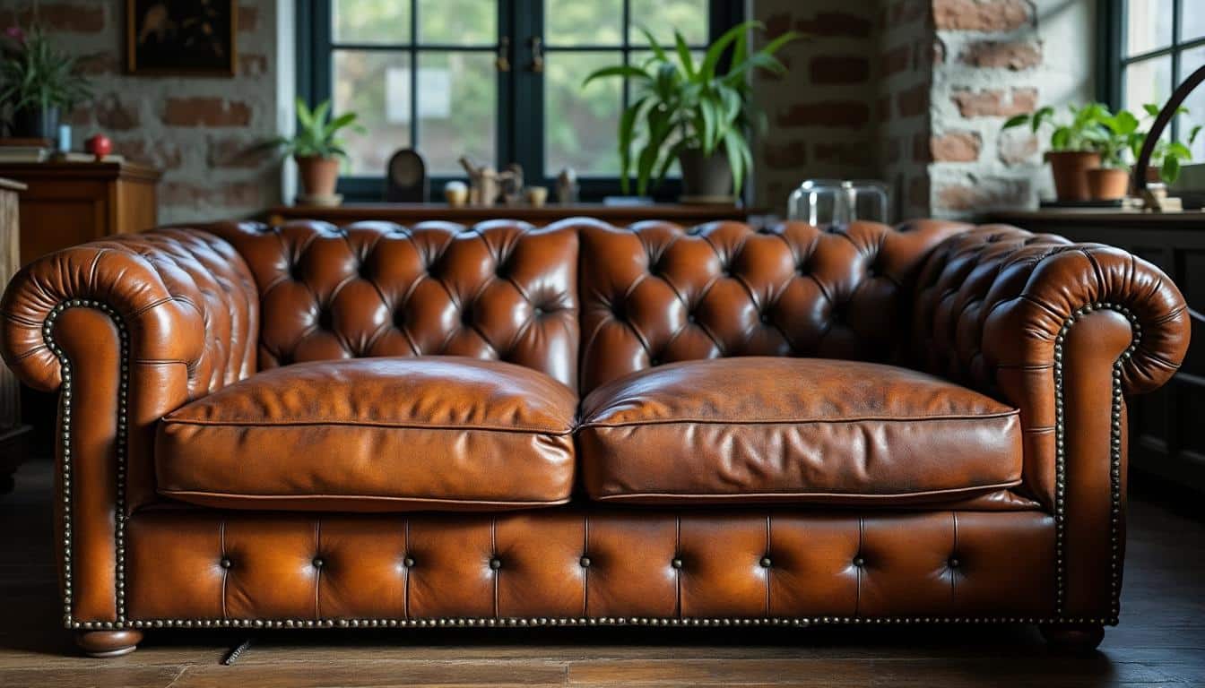 Canapé en cuir avec tache de sang ancienne : nettoyage et astuces