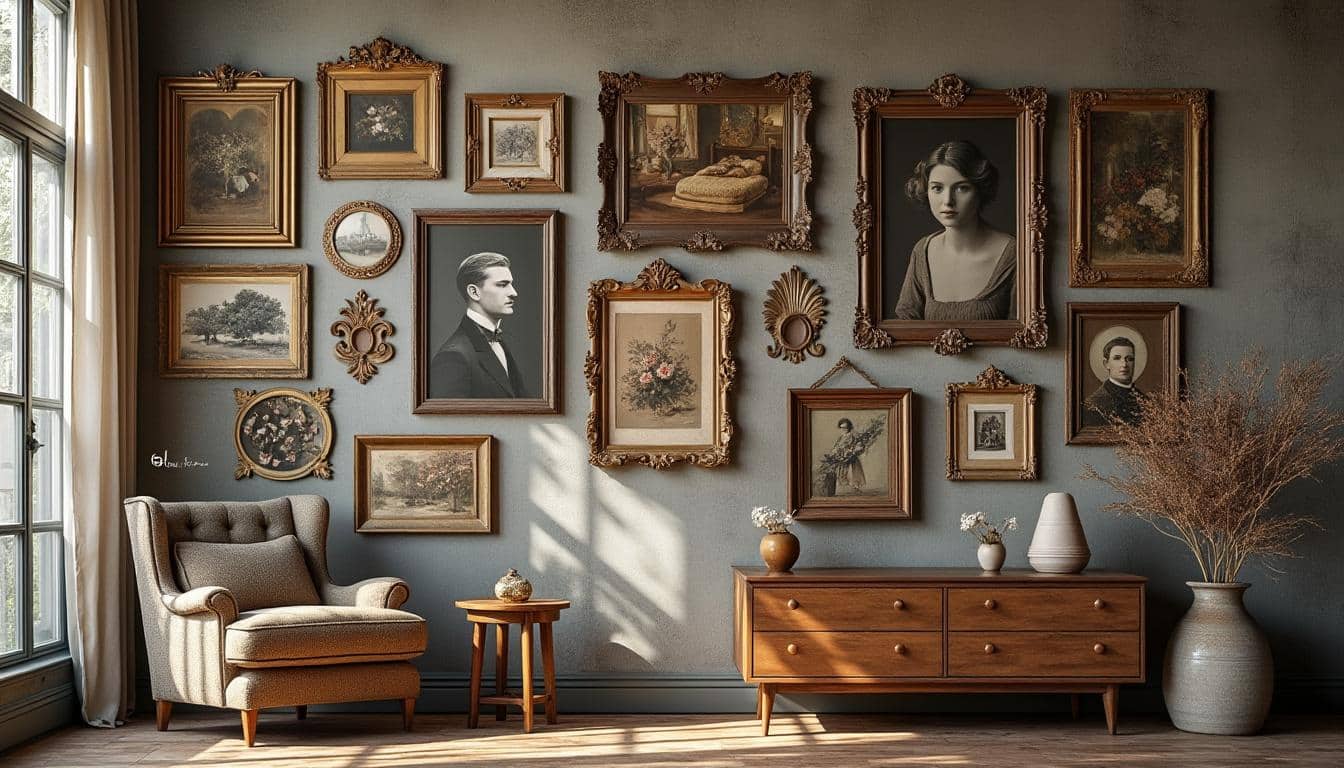 Illustration: Comprendre la déco murale en composition de cadres vintage : histoire, styles et inspirations