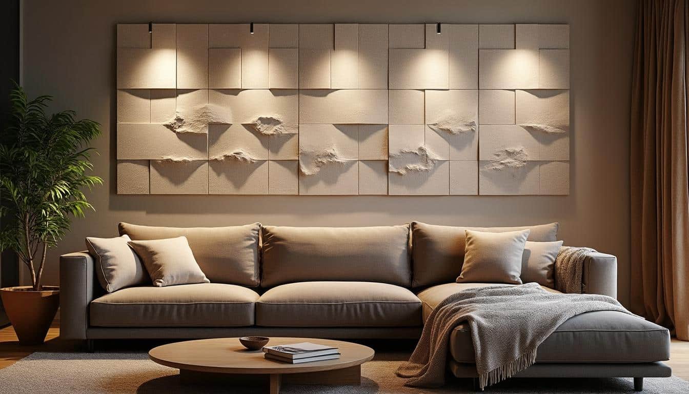 Déco murale avec éclairage indirect LED : ambiance douce et design