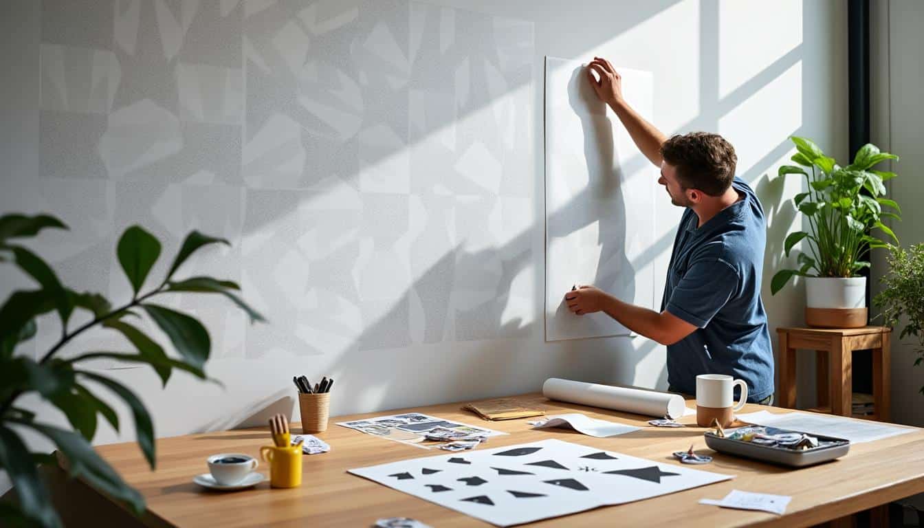 Illustration: Les secrets des matériaux et des technologies derrière la déco murale avec des stickers repositionnables à motifs