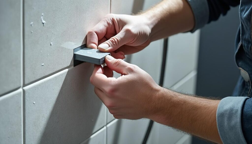 Guide d'installation du bec de robinet dans une douche italienne