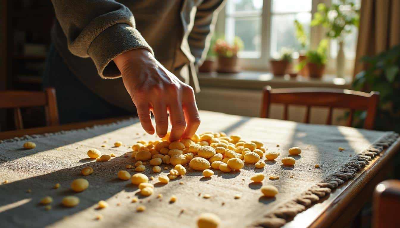 Comment nettoyer un tapis à miettes au quotidien dans la salle à manger