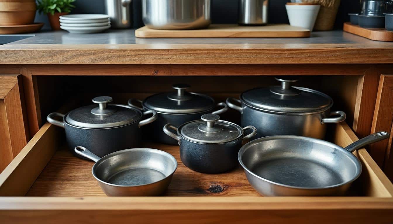 Nos conseils pour une organisation optimale des casseroles dans un tiroir