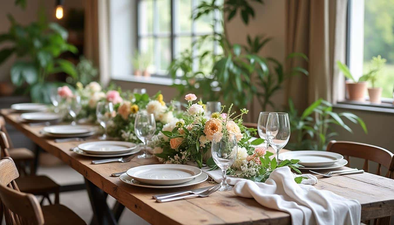 Comment intégrer un chemin de table avec de l’art floral pour votre salle à manger ?