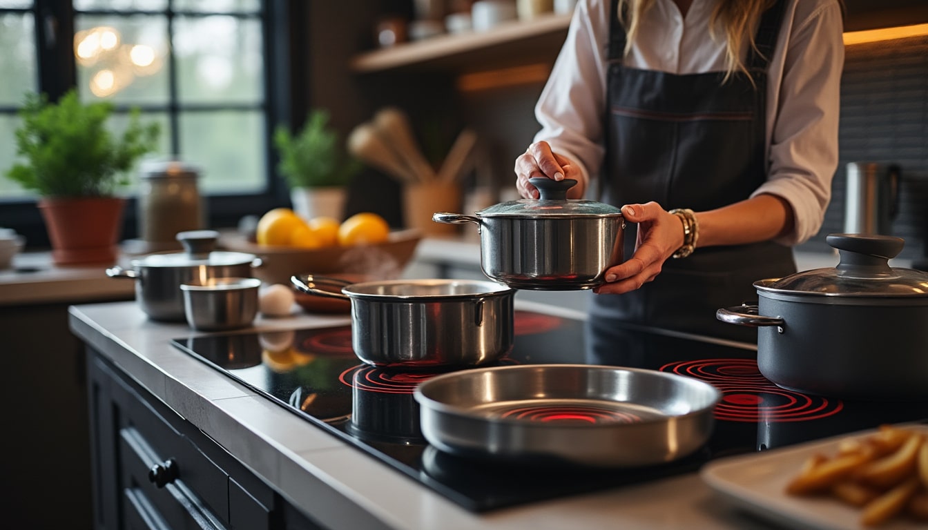 Illustration: Comprendre le fonctionnement d’une plaque vitrocéramique et son impact sur le choix des casseroles