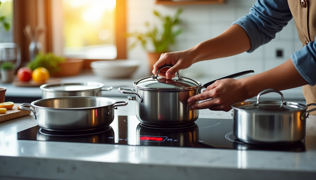 Illustration: Comprendre le fonctionnement d’une plaque à induction pour mieux choisir ses casseroles